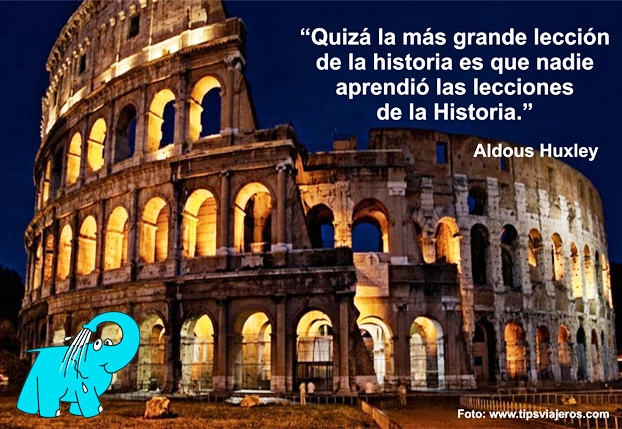 Una Enseñanza de Aldous Huxley sobre La Historia, en La Frase del Día del Elefante Azul de Avilés